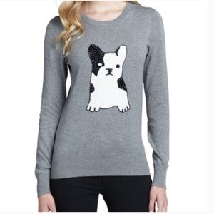 French Connection Bulldog Sequin Sweater Size M